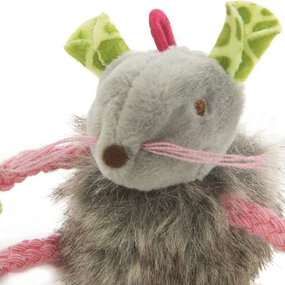 SmartyKat Bouncy Mouse Bungee Dangler Plush Cat Toy - Randomly Selected Color - Picture 3 of 8